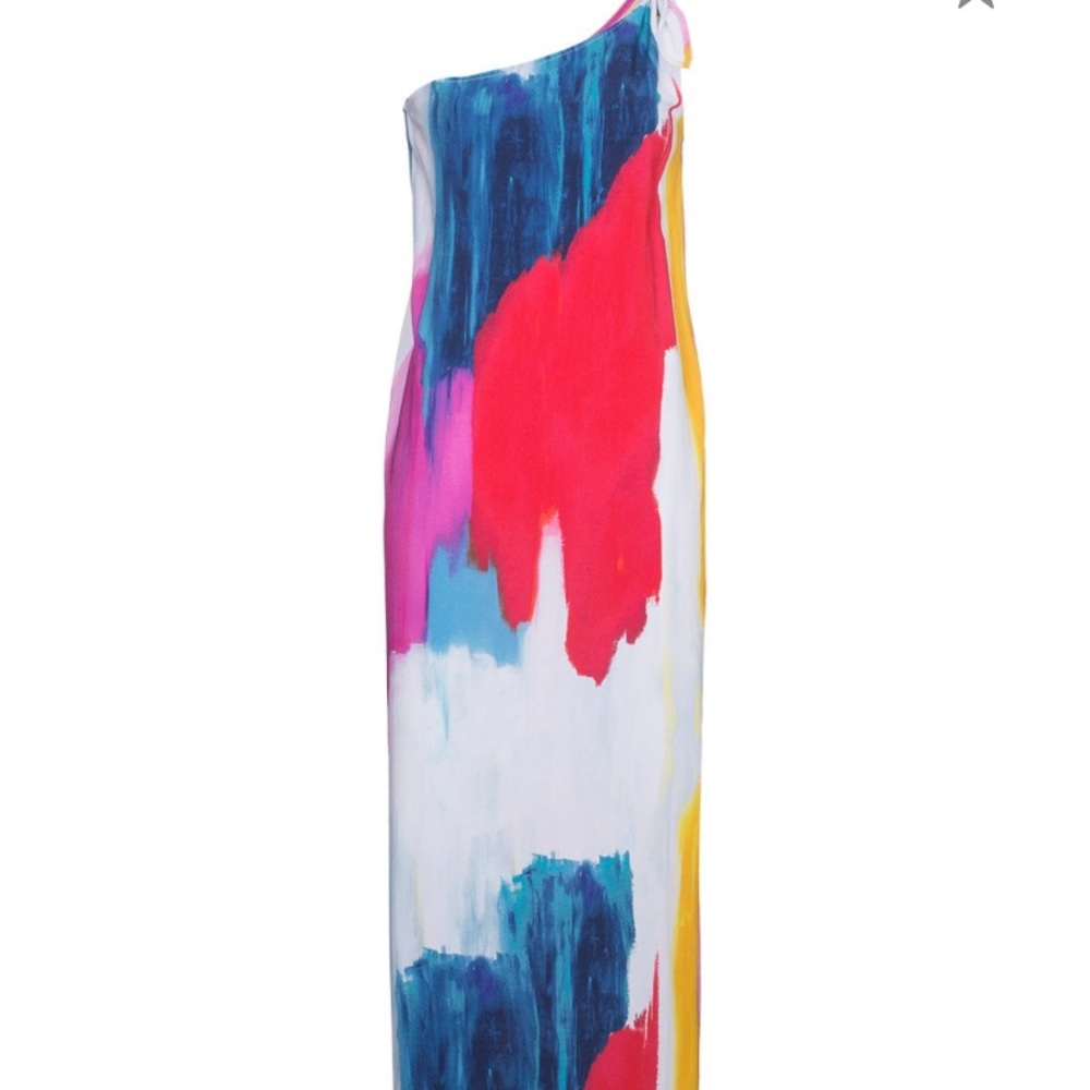 Mara Hoffman Clara one-shoulder midi dress
